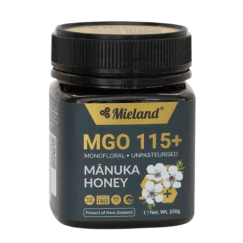 مييلاند عسل المانوكا النيوزيلندي قوة 115 MGO-MIELAND MANUKA HONEY 115 MGO+, 250 GM