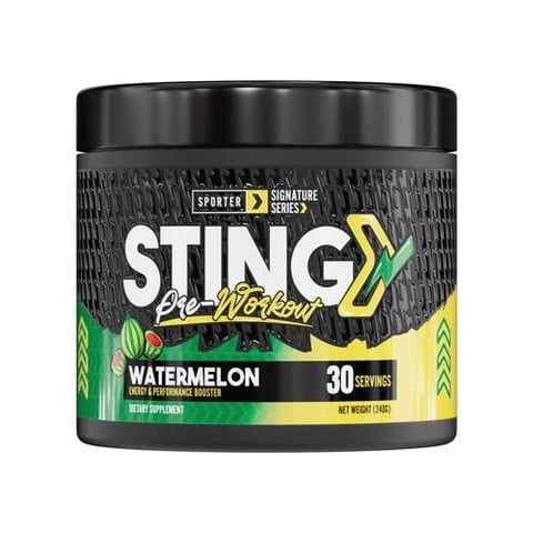 سبورتر – ستينج بري ووركاوت – بطيخ – 30 حصة - Sporter - Sting Pre-Workout - Watermelon - 30 Servings