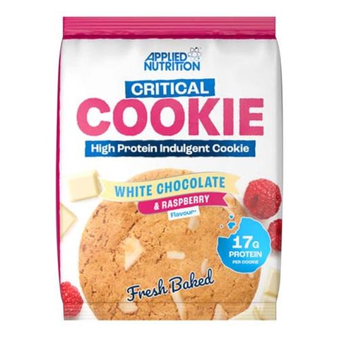 ابلايد نيوترشن كريتيكال كوكيز, شوكولاتة بيضاء وتوت, 85 جم-AN CRITICAL COOKIE CHOCO & RASPRY FRESH BAKED 85 gm