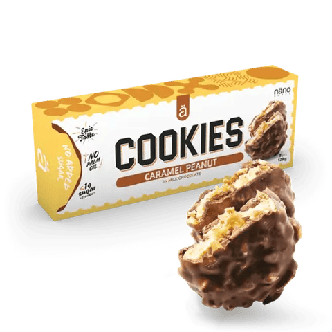 نانو سابس كوكيز بالكراميل والفول السوداني 128 جرام-Nano Supps Cookies Caramel Peanut 128g