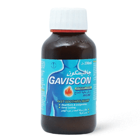 ﺟﺎﻓﻴﺴﻜﻮﻥ ﺳﺎﺋﻞ 200 ﻣﻞ-Gaviscon Peppermint Liquid, 200ml