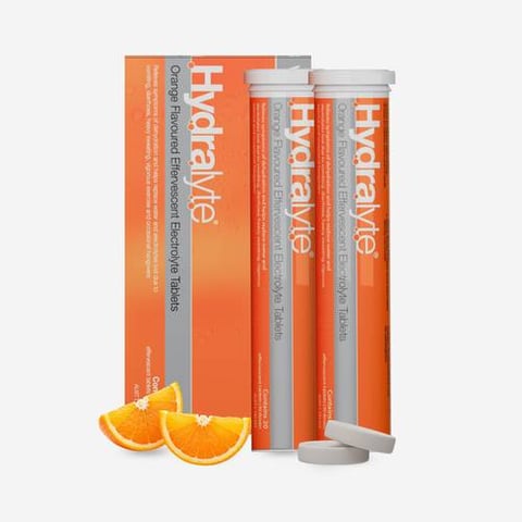 Hydralyte Effervescent Tablets - Orange, 40s