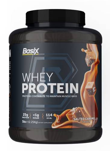 Basix - Muscle Whey Protein -  Salted Caramel - 5LB