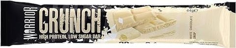 واريور- كرانش - ألواح عالية البروتين 64 جرام - 20 جرام بروتين - شوكولاتة بيضاء-Warrior- Crunch - High Protein Bars  64g- 20g Protein-White Chocolate