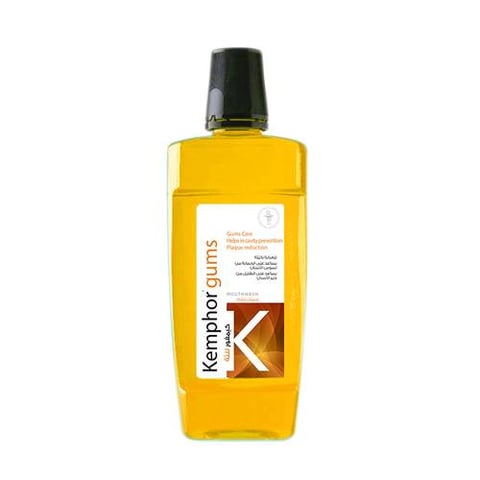 كيمفور جام غسول للفم صوديوم فلورايد سيتيل بيريدينيوم كلورايد 500 مل - kemphor gum mouthwash sodium fluoride cetyl pyridinium chloride 500 ml