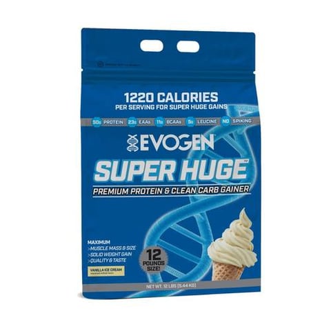 EVOGEN SUPER HUGE VANILLA ICE CREAM 12 LB