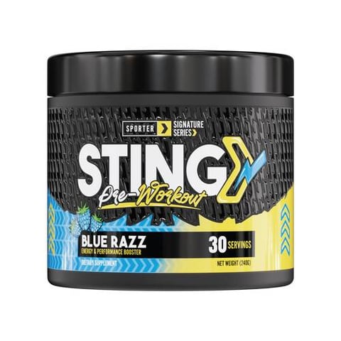 Sporter - Sting Pre-Workout - Blue Razz - 30 Servings