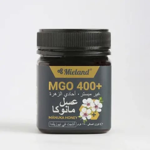 مييلاند عسل المانوكا النيوزيلندي قوة 400 MGO-MIELAND MANUKA HONEY 400 MGO+, 250 GM