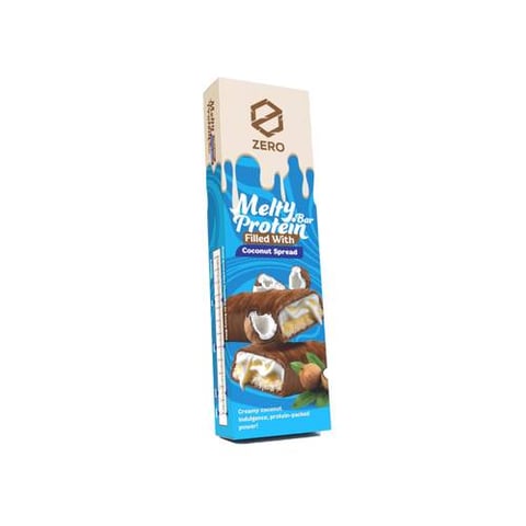 ميلتي بروتين بار زيرو بحشوة جوز الهند – ٧٠ جم Melty Protein Bar Zero with Coconut Filling – 70g
