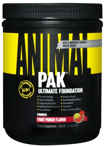 يونيفيرسال نيوترشن انيمال باك الفواكة 417 جم - UNIVERSAL ANIMAL PAK POWDER FRUIT PUNCH 417 GM