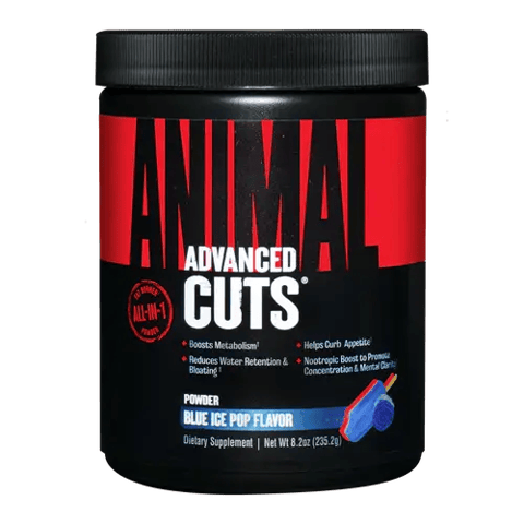 يونيفرسال نيوترشن انيمال كت بلو آيس بوب235.2 جم - UNIVERSAL ANIMAL CUTS POWDER BLUE ICE POP 235.2 GM
