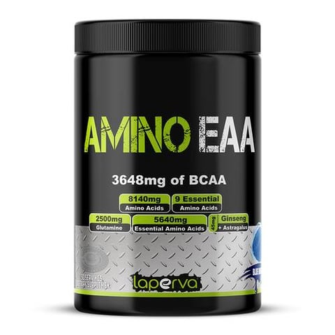 لابيرفا أمينو EAA + جلوتامين, التوت الأزرق, 390 جرام-LAPERVA AMINO EAA BLUE RASBERRY 390G