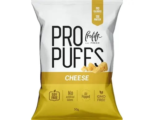 Prolife Protein Puffs Cheese flavor 50gm