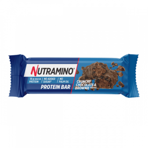 نيوترامينو لوح البروتين المقرمش بنكهة الشوكولاتة والبراوني 50 جم-Nutramino Protein Bar Chunchy Chocolate Brownie 50 gm