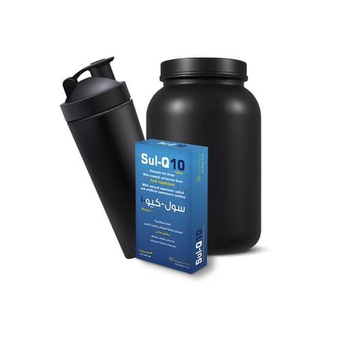 Buy a 3 pound protein and get a shaker + Soul Q10 for free