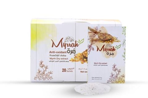 المرة مسحوق مستخلص المُرّ 2.5 جم 20 كيس - Myrrh Extract Powder 2.5 g 20 pack