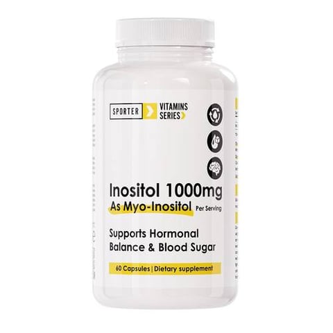 سبورتر - إينوزيتول 1000 ملغ (Myo-Inositol) – بدون نكهة – 60 كبسولة