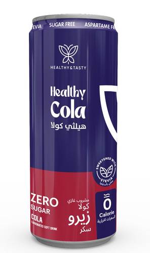 هيلثي كولا بنكهة الكولا زيرو سكر 250 مل - HEALTHY COLA ORIGINAL ZERO SUGAR 250 ML