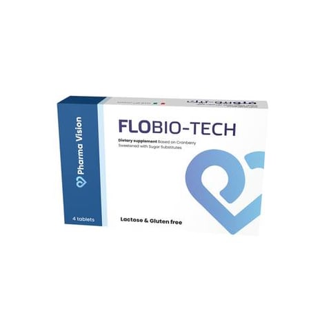 فلوبايو تك مكمل غذائي من التوت البري 4 أقراص -Flobio Tec Dietary Supplement with Cranberry 4 Tablets