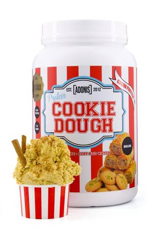 عجينة كوكي البروتين (بروتين الكازين) – البقلاوة-PROTEIN COOKIE DOUGH (Casein Protein) – Baklava