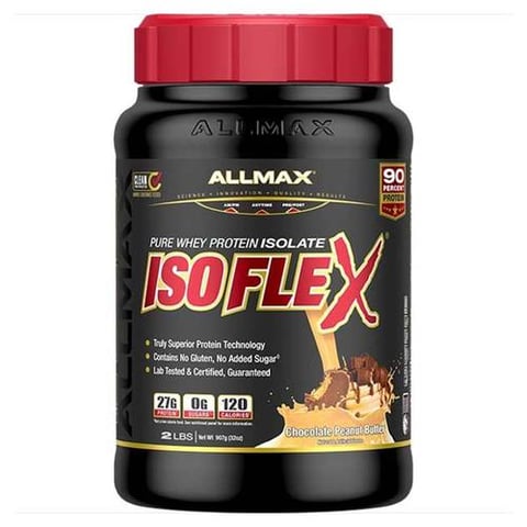 أولماكس‏ أيزو فلكس, شوكولاتة زبدة الفول السوداني, 2 رطل-ALLMAX ISOFLEX PEANUT BUTTER CHOCOLATE 2LB