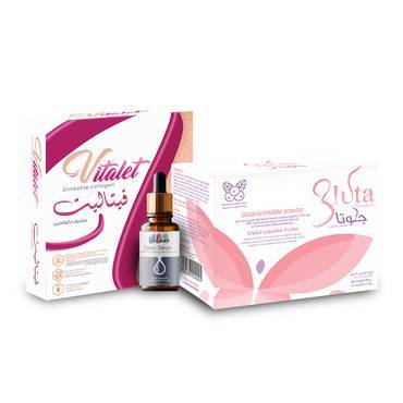  بكج ديوي (بكج للبشرة - كولاجين وجلوتاثيون-ديوي سيروم) - ( Dewy Package (Skin package - Collagen and Glutathione - Dewy Serum