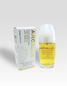 زيت الأرگان التجميلي العضوي ARGALUX – للوجه والجسم والشعر (50ml) المغربي