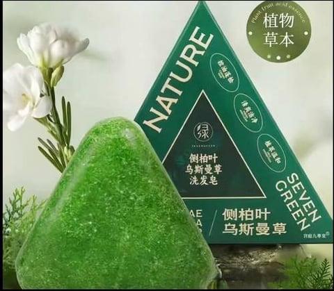 SEVEN GREEN – The Green Herbal Soap Rich in the extract of 7 natural herbs 🌿