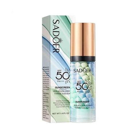 سادور برايمر وجه  كريم أساس لتحديد الوجه ثلاثي الألوان SPF 50