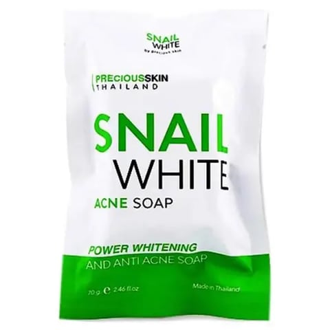  SNAIL WHITE صابون الحلزون لحب الشباب 70 جم