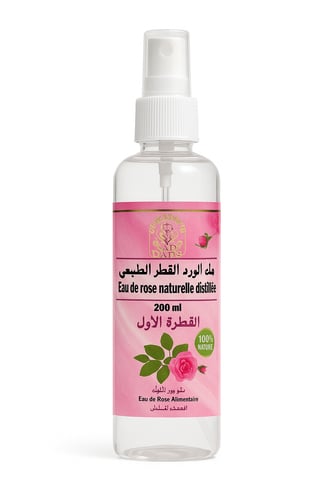 ماء الورد المقطّر الطبيعي – القَطرة الأولى – 200ml