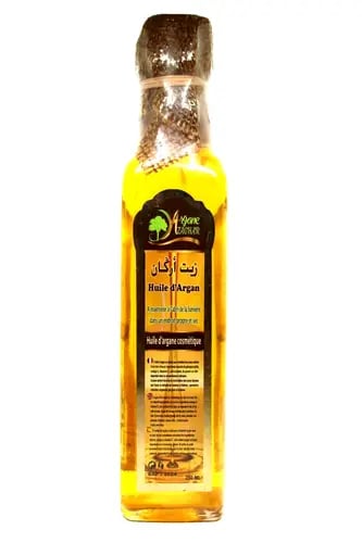 زيت الأركان المغربي الأصلي للعناية بالبشرة والشعر – 250ml