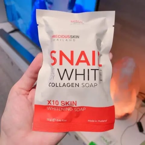 SNAIL WHITE صابون الحلزون والكولاجين 70 جم