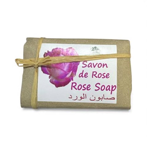 صابون الورد المغربي الطبيعي – Moroccan Rose Soap 🌹