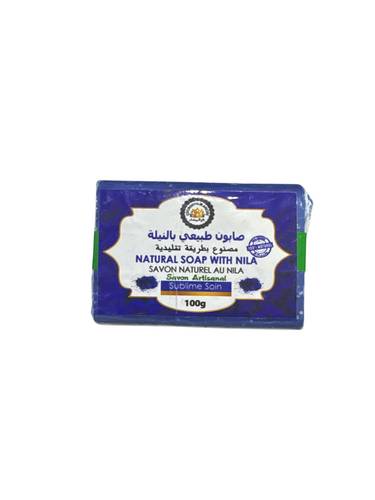 صابون طبيعي بالنيـلة المغربية – Natural Soap with Nila (100غ)