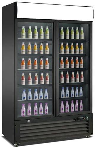ثلاجة عرض WNTER KXG-1330S، بابين، سعة 1400 لتر