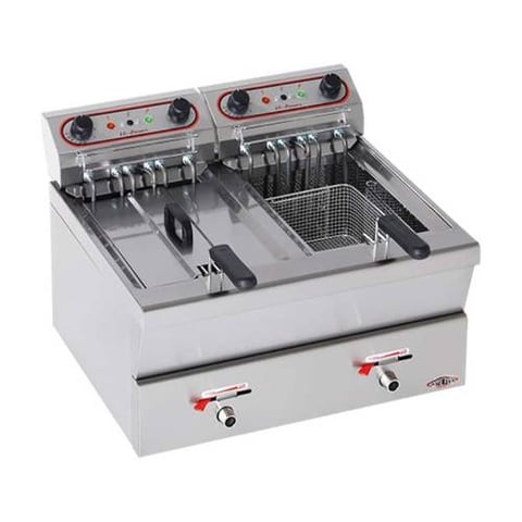 Stilfer STR 0013 9+9L Electric Fryer, 2 Wells