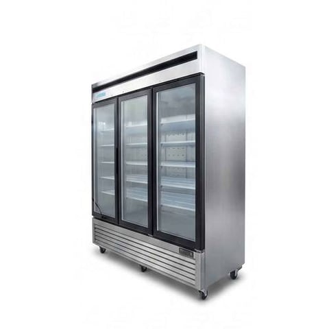 فريزر عرض استيل 3 أبواب MCF 8704 من ونتر 