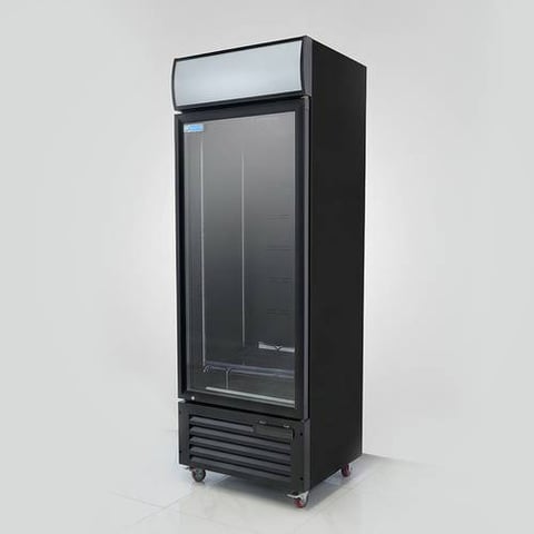 ثلاجة عرض WNTER KXG-700H، سعة 700 لتر اسود