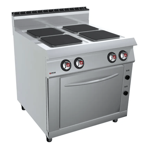 Offcar M9CQE14 4 Square Plates Electric Range with Oven 