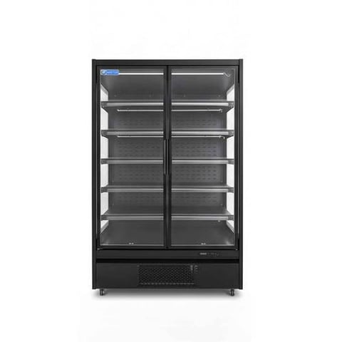 ثلاجة عمودية KFG-1253 سعة 1200 لتر، لون أسود من ونتر