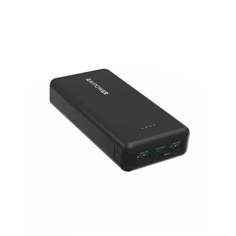 بطارية راف باور بايونير 20000 ملي امبير بقوة 15 واط بمنفذين USB ومنفذ تايب سي ومنفذ مايكرو