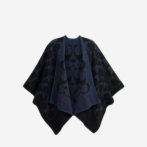 Coach Maxi Signature Cape Black