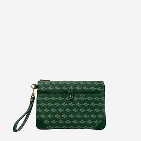 Christy Ng Leandro Pouch Green