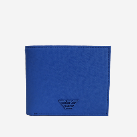 Emporio Armani Bifold leather Wallet Cornflower Blue