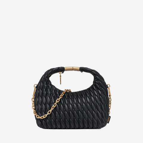 DKNY Mel Small Hobo Bag Gold / Black 