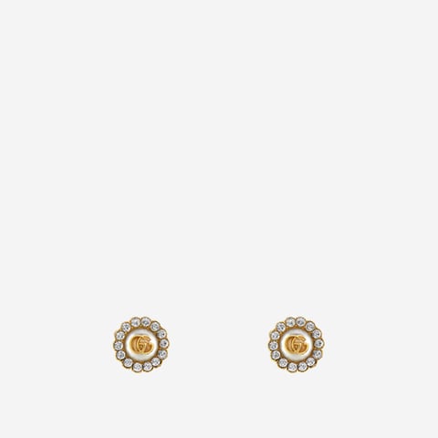 Gucci GG Marmont flower stud earrings ‎Metal with gold-toned finish