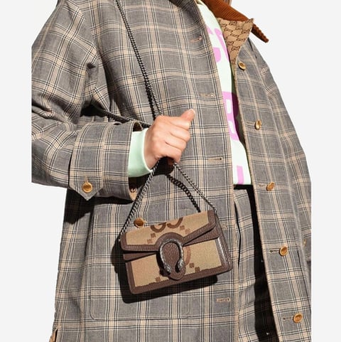 Gucci Junbo GG Canvas / Dollar Pigpr Supermini