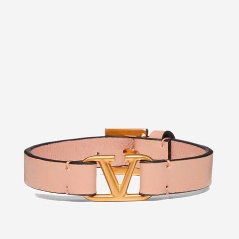 Valentino V Logo Signature Calfskin Bracelet
