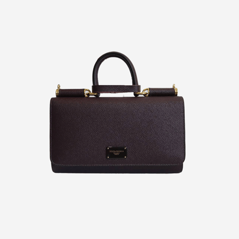Dolce and Gabbana phone bags dauphine Burgundy
